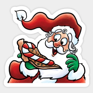 Candy Cane Pizza Sticker